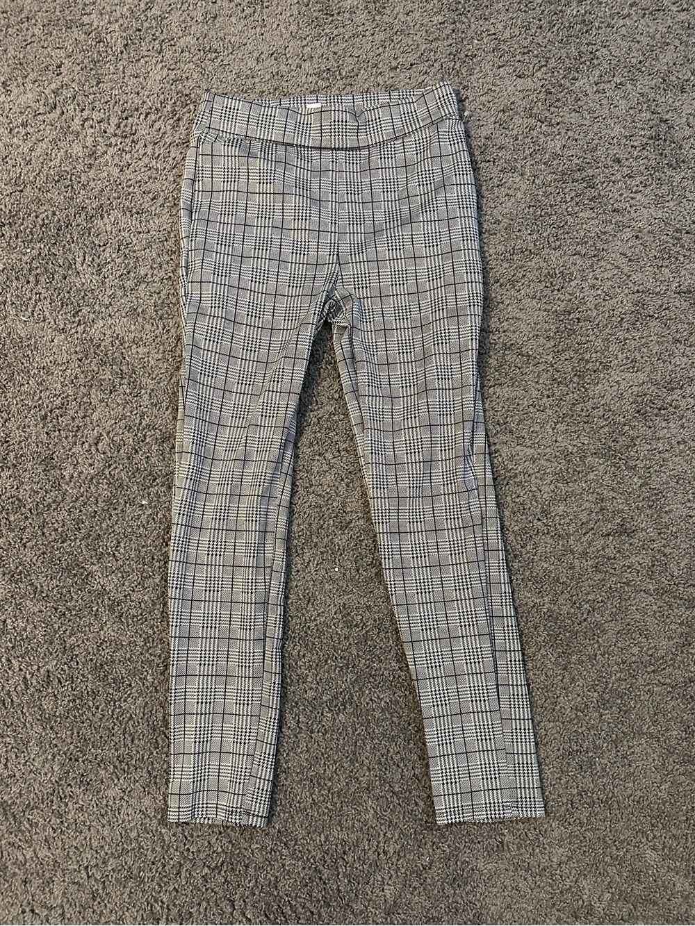 H&M Stretch Work Pant Plaid Patterned Size Medium